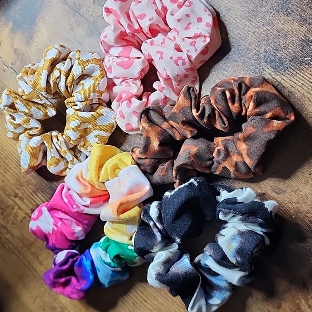 Medium Sized Hair Scrunchies - Variety may differ depending on what is in stock